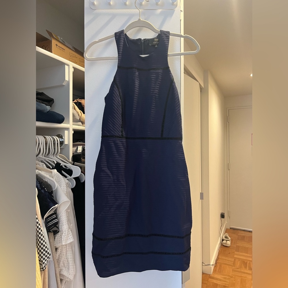 Purple bodycon dress